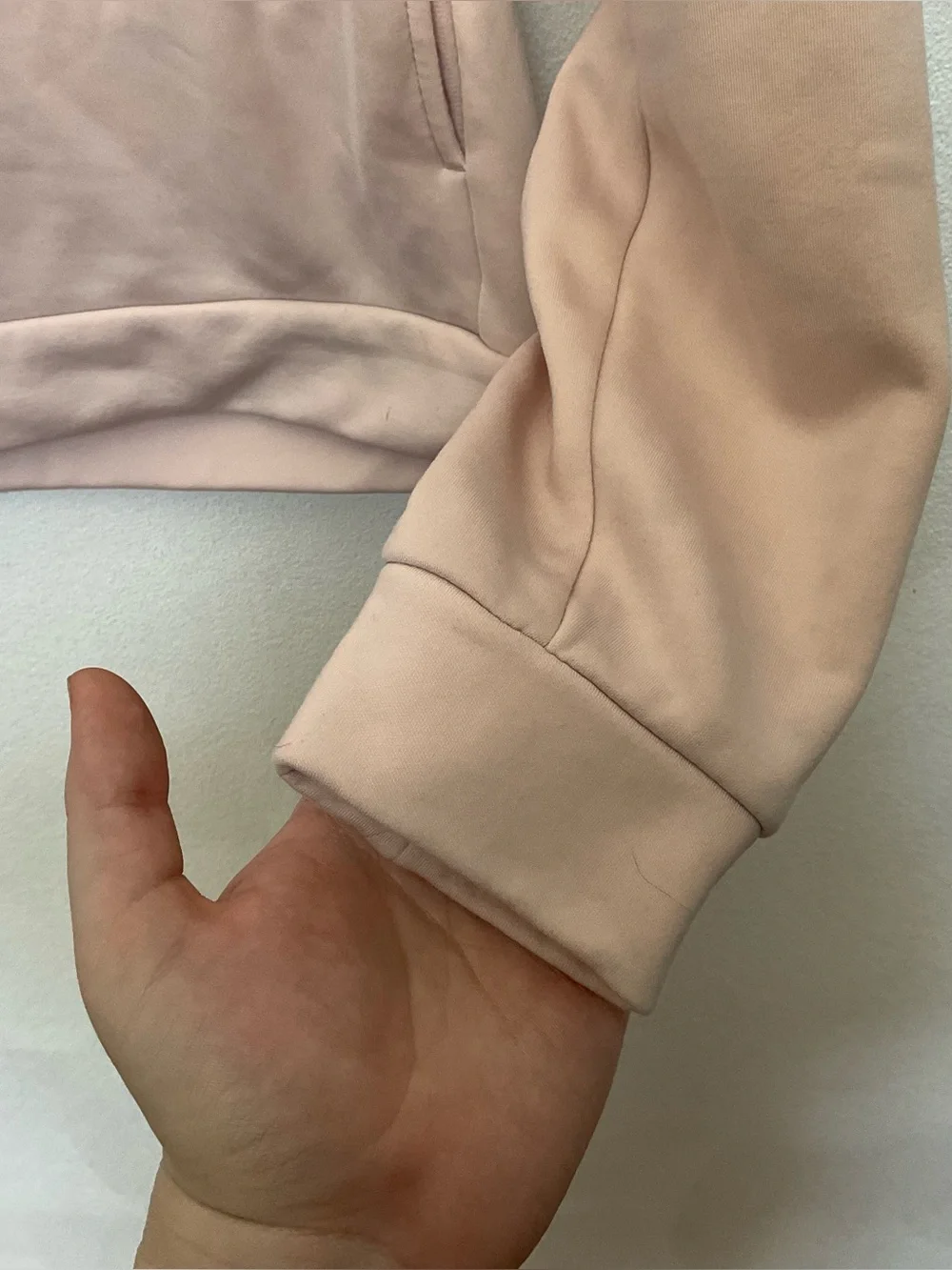Nike Blush Pink Half Zip Athletic Jacket Size XS Workout Gym Running Layer Girly